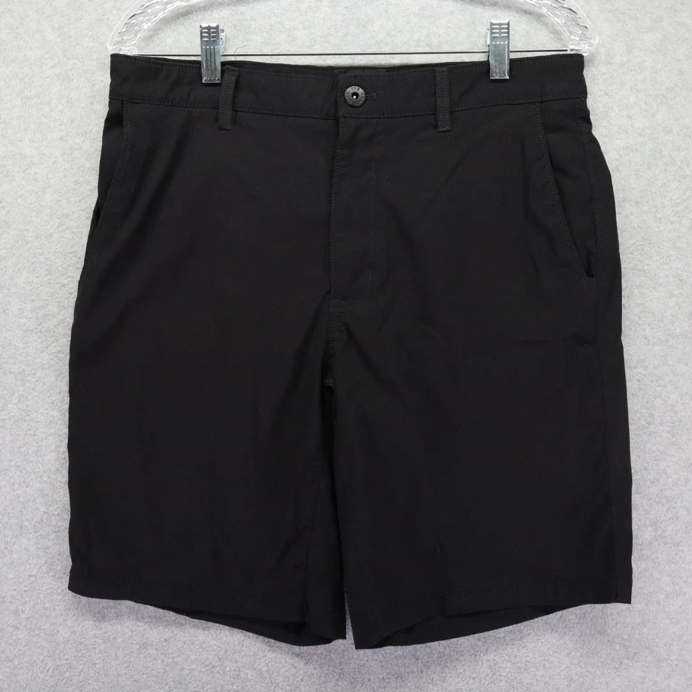 The North Face Shorts Mens‎ 32 Chino Golf Casual Stretch Nylon Flat Front Black